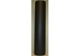 Hi Therm Metallic Black Stainless Steel Flue Pipe 1200mm x 150mm