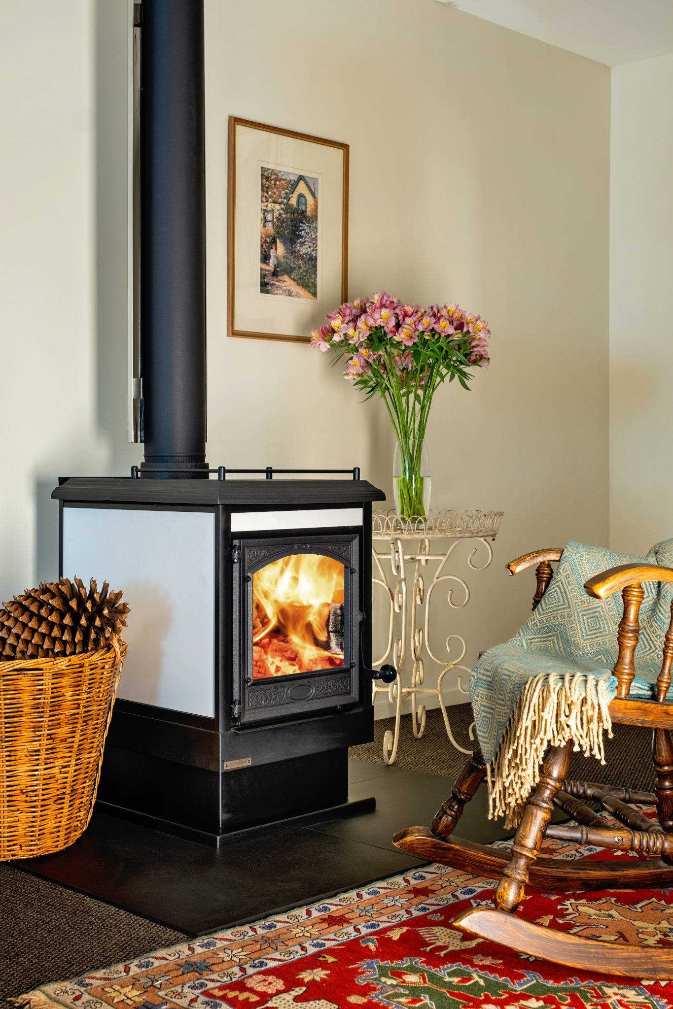Firenzo Lady Kitchener Legs Ultra Low Emission Wood Burner