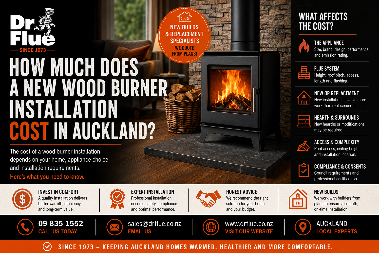 How Much Does a New Wood Burner Installation Cost in Auckland?
