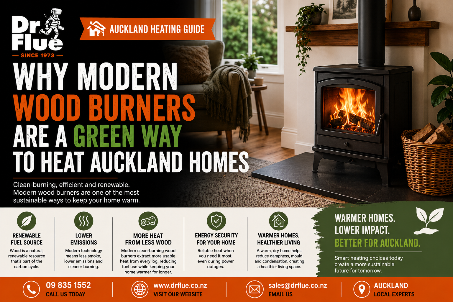 Why Modern Wood Burners Are a Green Way to Heat Auckland Homes