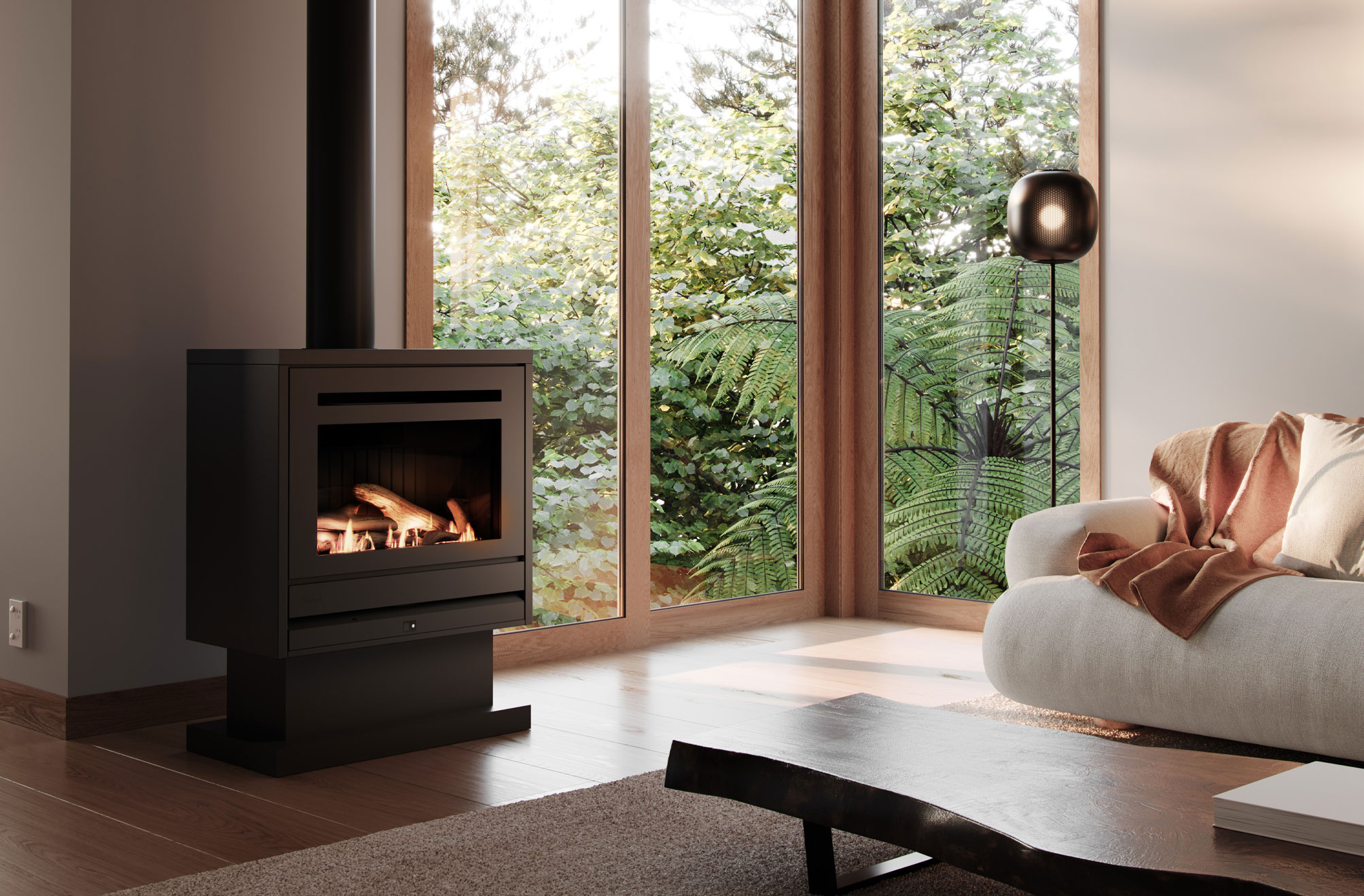 Rinnai Novo Freestander Gas Fire