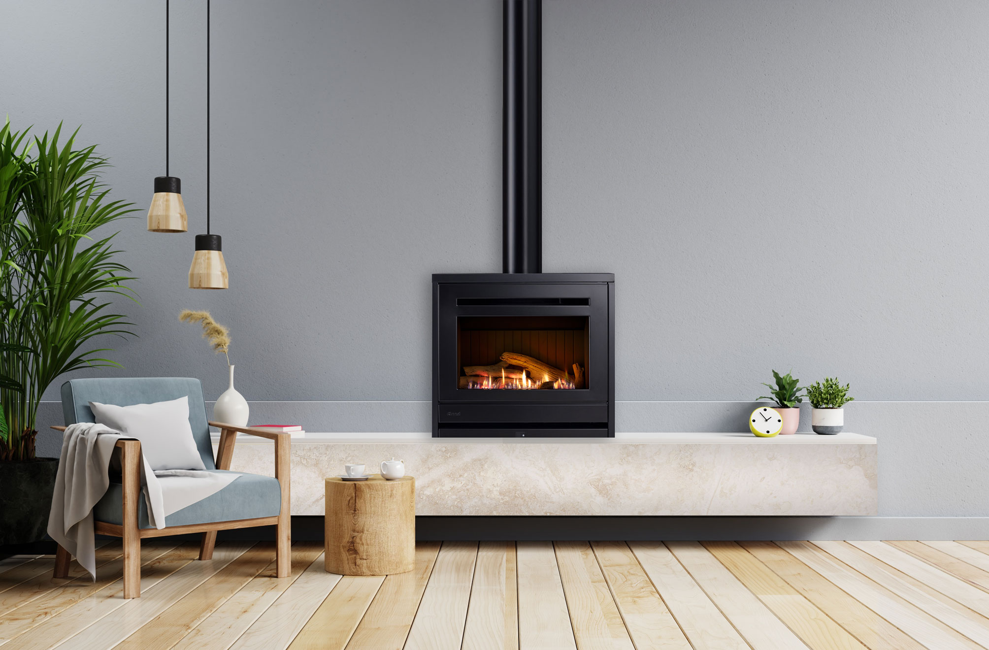 Rinnai Novo Cube Gas Fire