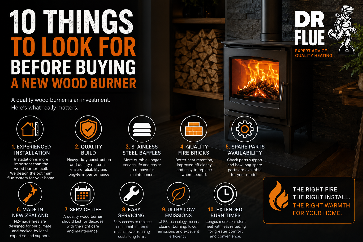 10 Things to Look for Before Buying a New Wood Burner