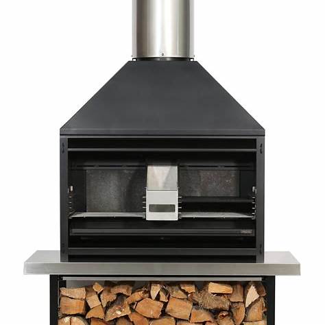 Metro 1200 Braai + Trolley Outdoor Wood Burner