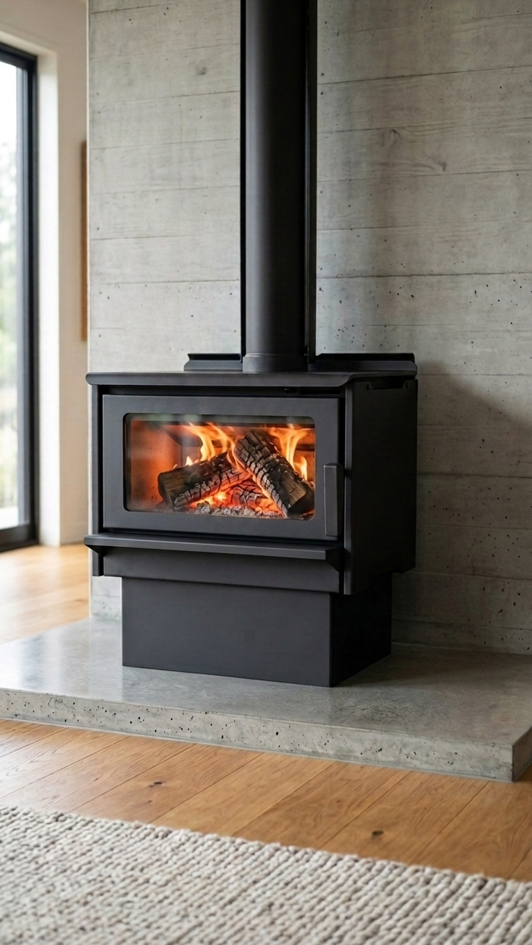 Yunca Ellery Base Ultra Low Emission Wood Burner