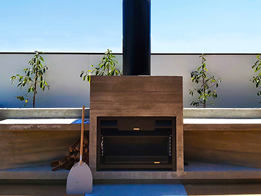 Warmington Nouveau 900 Single Flue Outdoor Fire
